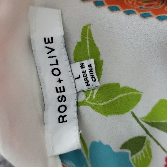 Rose+Olive Top, Large - Picture 5 of 5